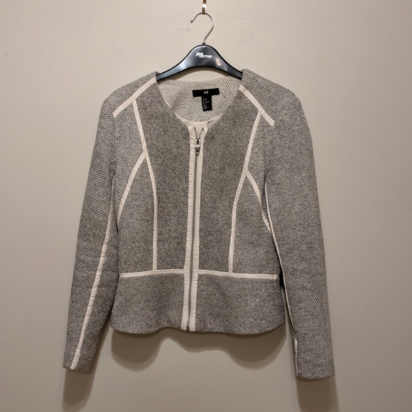 H&M Grey & White Jacket - Picture 1 of 3